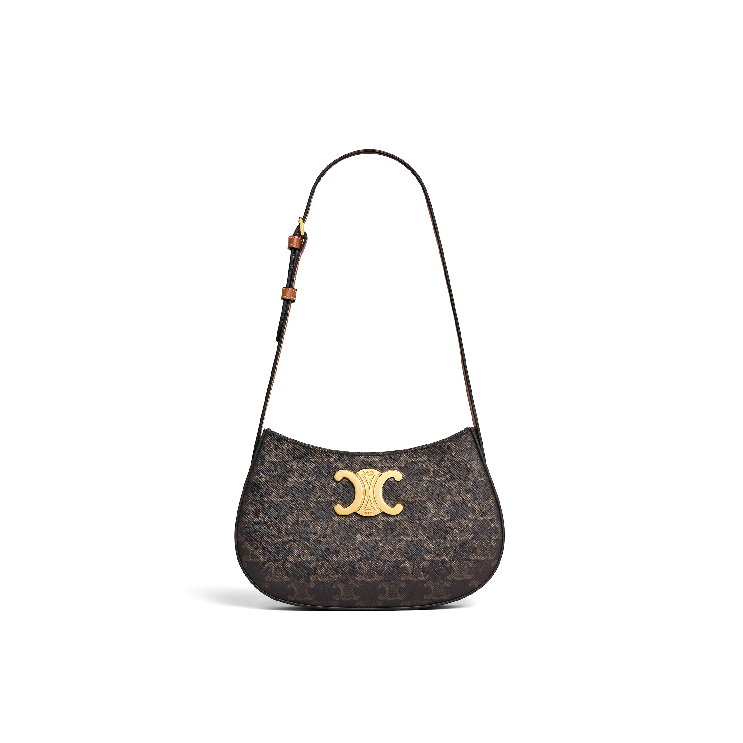 Ce**e medium tilly bag in triomphe canvas and calfskin 115702cuz.04lu (22*13.5*4cm)